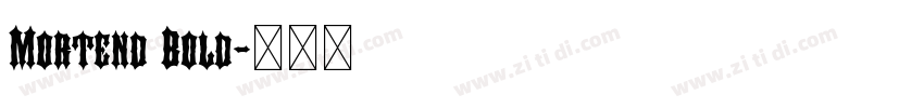 Mortend Bold字体转换